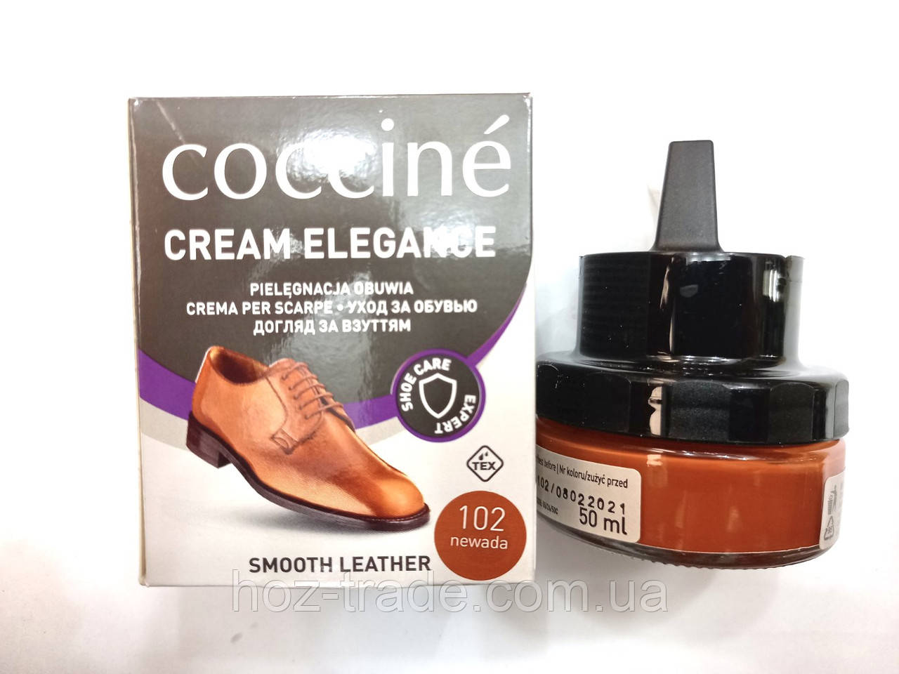 Крем для взуття руде-коричневий Coccine невада, фото 1