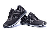 Чорні шкіряні чоловічі кросівки, фото 4