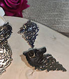 Брошка- кліпса, "Вовк" слов'янський оберіг від студії LadyStyle.Biz, фото 4