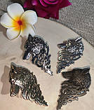 Брошка- кліпса, "Вовк" слов'янський оберіг від студії LadyStyle.Biz, фото 9