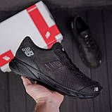 Шкіряні чорні кросівки чоловічі, фото 2