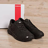 Шкіряні чорні кросівки чоловічі, фото 4