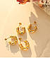 Жіночі сережки з лимонною позолотою "Перлинне диво", фото 4