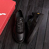 Шкіряні чоловічі чорні кросівки, фото 6