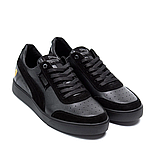 Шкіряні чоловічі чорні кросівки, фото 9