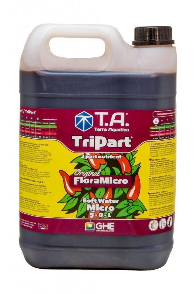 Мінеральне добриво Terra Aquatica Tripart Micro SW (GHE FloraMicro SW) (10L)