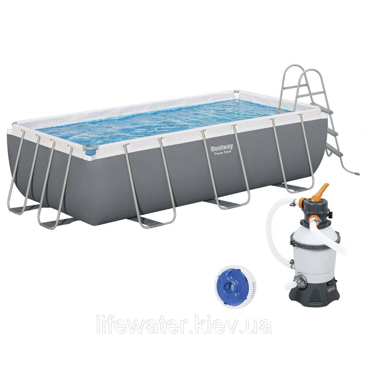 Bestway Каркасний басейн Bestway 56442 (404х201х100 см) з піщаним фільтром та драбиною