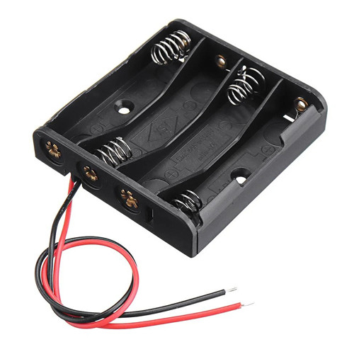 Бокс на 4 ААА батареї, 6V кейс, харчування Arduino