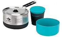 Удобный набор посуды туристической Sea To Summit Sigma Cookset 1.1 Pacific Blue/Silver