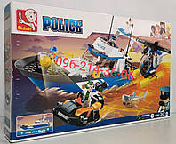 Конструктор Полиция SLUBAN M38-B0657 "Полицейский катер", 347 дет.