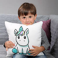 Подушка ночник Little Unicorn - подарок для мальчика и девочки - подушка с Юникорном единорожка