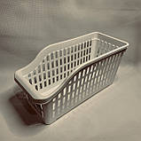 Органайзер для холодильника для зберігання продуктів і речей удосталь білого кольору, фото 2