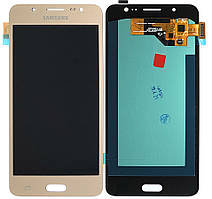 Екран (дисплей) Samsung Galaxy J5 2016 J510F з тачскріном золотистий OLED