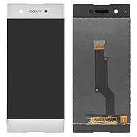 Экран (дисплей) Sony Xperia XA1 G3112 G3116 G3121 G3125 + тачскрин белый оригинал Китай