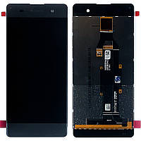 Экран (дисплей) Sony Xperia XA F3111 F3112 + тачскрин серый оригинал Китай