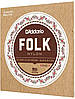 Струни для класичної гітари D'Addario EJ32 FOLK NYLON Ball End Silver Wound/Black Treble, фото 2