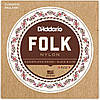 Струни для класичної гітари D'Addario EJ32 FOLK NYLON Ball End Silver Wound/Black Treble, фото 3