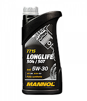 MANNOL Longlife 504/507 5W-30 1л. Синтетическое масло премиум-класса