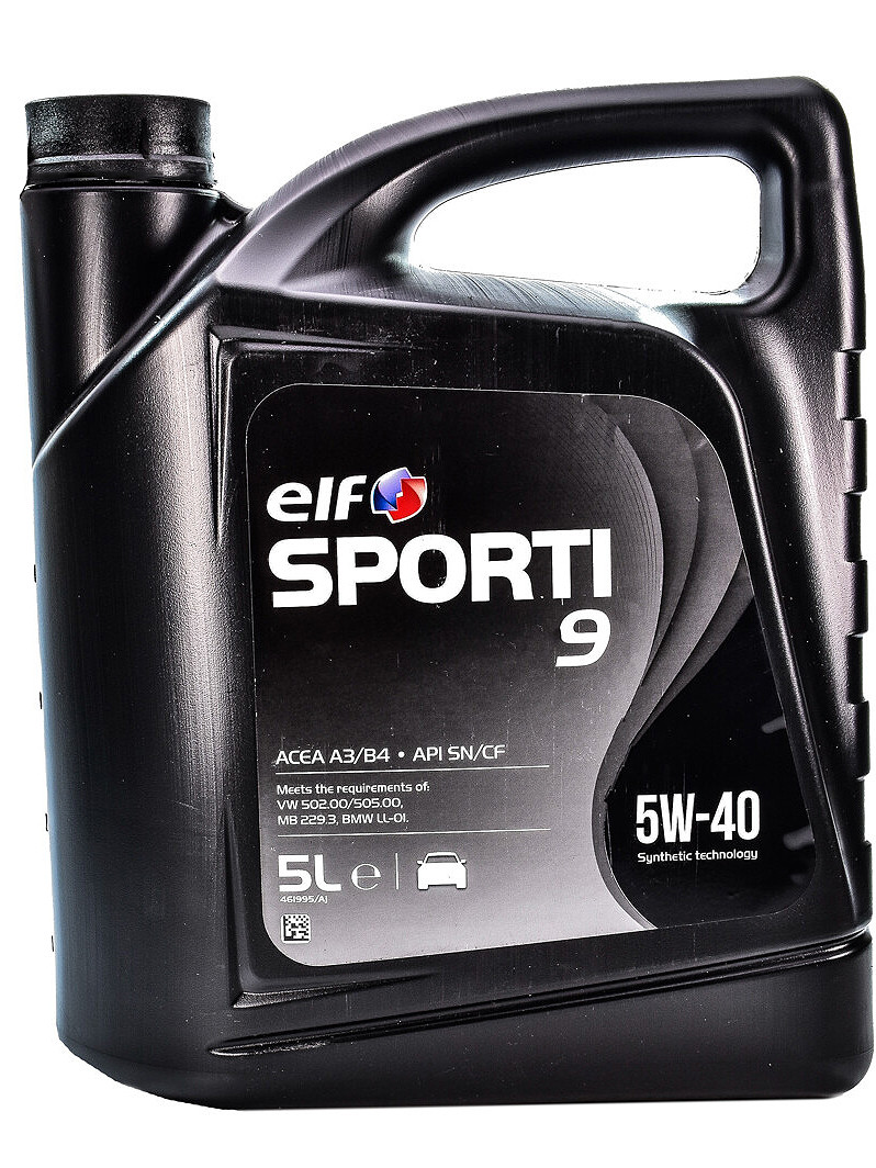 Elf Sporti 9 5W-40 5 л, (208440) моторное масло, фото 1