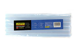 Клей стрижневий прозорий 11.0х200мм 6 шт (пакет) UNIFIX