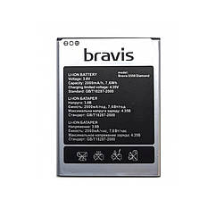 Акумулятор Bravis S500 Diamond оригінал Китай 2000 mAh