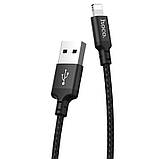 Дата кабель Hoco X14 Times Speed Lightning Cable (1m) Чорний, фото 3