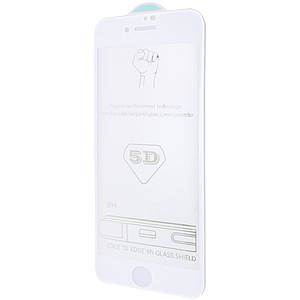 Загартоване захисне скло 5D Hard 9H Full Glue для Apple iPhone 6/6s (4.7") | завтовшки 0.33 мм (тех.пак) Білий