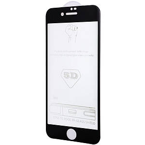 Загартоване захисне скло 5D Hard 9H Full Glue для Apple iPhone 6/6s (4.7") | завтовшки 0.33 мм (тех.пак) Чорний