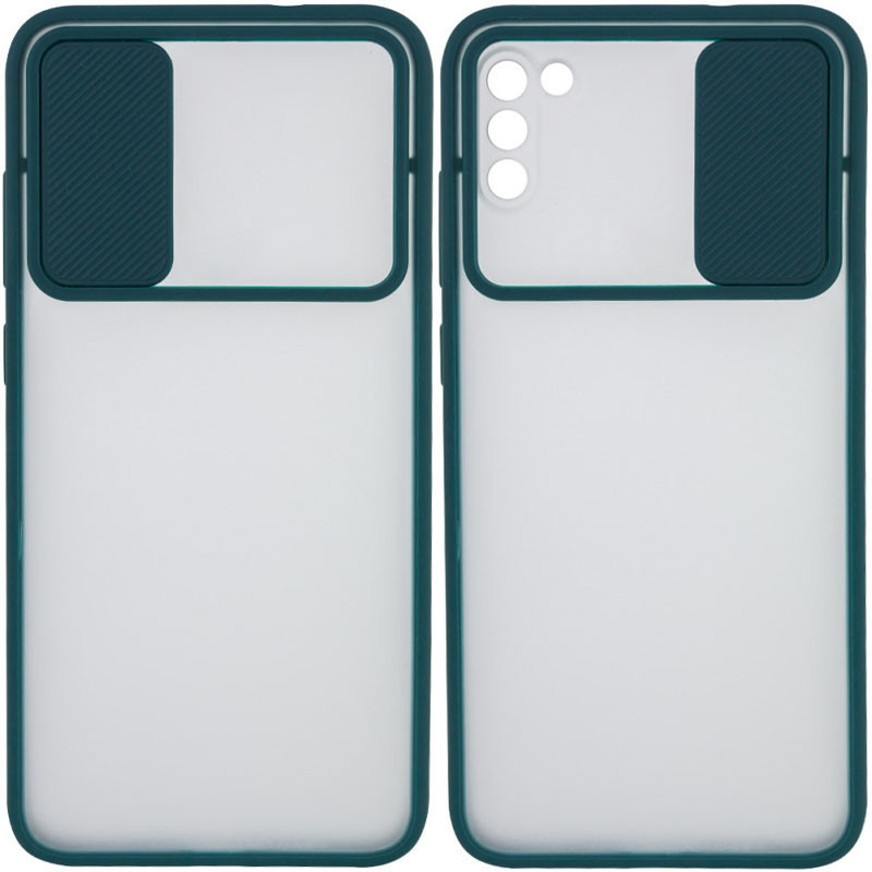 Чохол Camshield mate TPU зі шторкою для камери для Xiaomi Poco M3 Зелений, фото 1