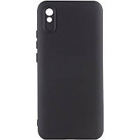 Чехол Silicone Cover Lakshmi Full Camera (A) для Xiaomi Redmi 9A | Микрофибра Черный / Black