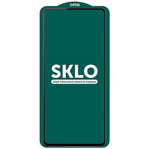 Загартоване захисне скло SKLO 5D 9H Full Glue для Samsung Galaxy M53 5G | завтовшки 0.33 мм Чорний