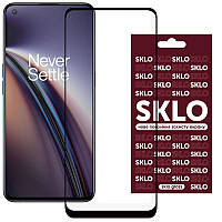 Закаленное защитное стекло SKLO 3D Full Glue для Oppo Reno 7 4G | толщина 0.33 мм Черный