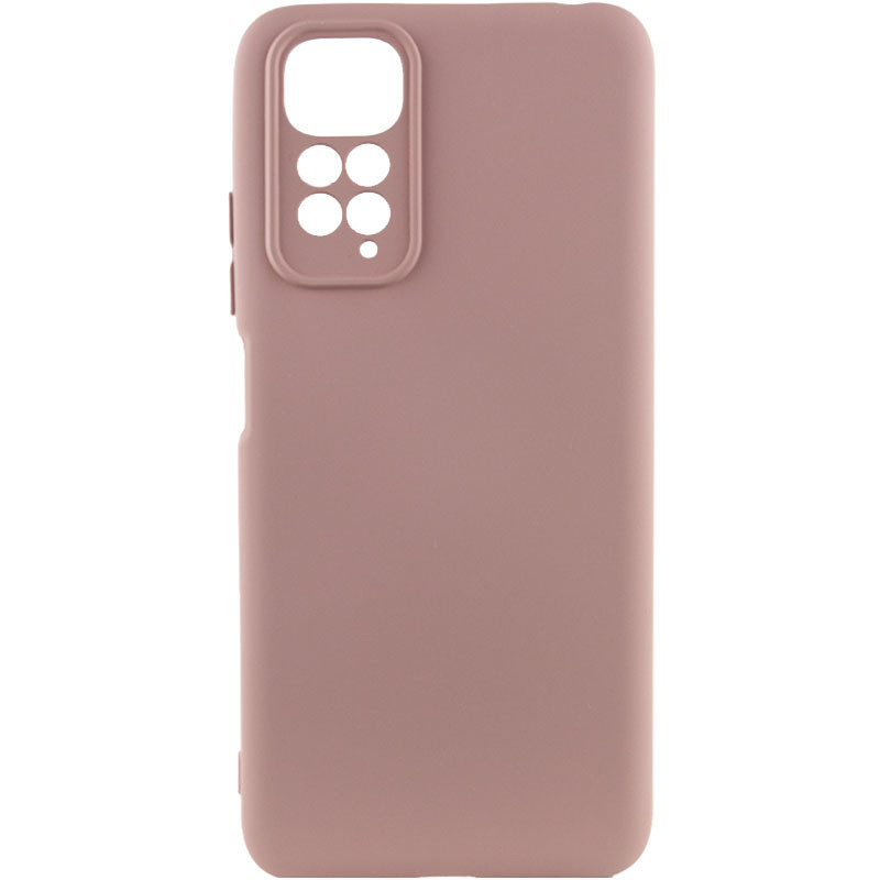Чохол Silicone Cover Lakshmi Full Camera (AAA) для Xiaomi Redmi Note 11 (Global) / Note 11S | Мікрофібра Рожевий / Pink Sand, фото 1