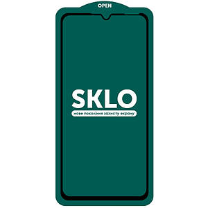 Загартоване захисне скло SKLO 5D 9H Full Glue для Samsung Galaxy A50 (A505F) / A50s / A30s | завтовшки 0.33 мм Чорний