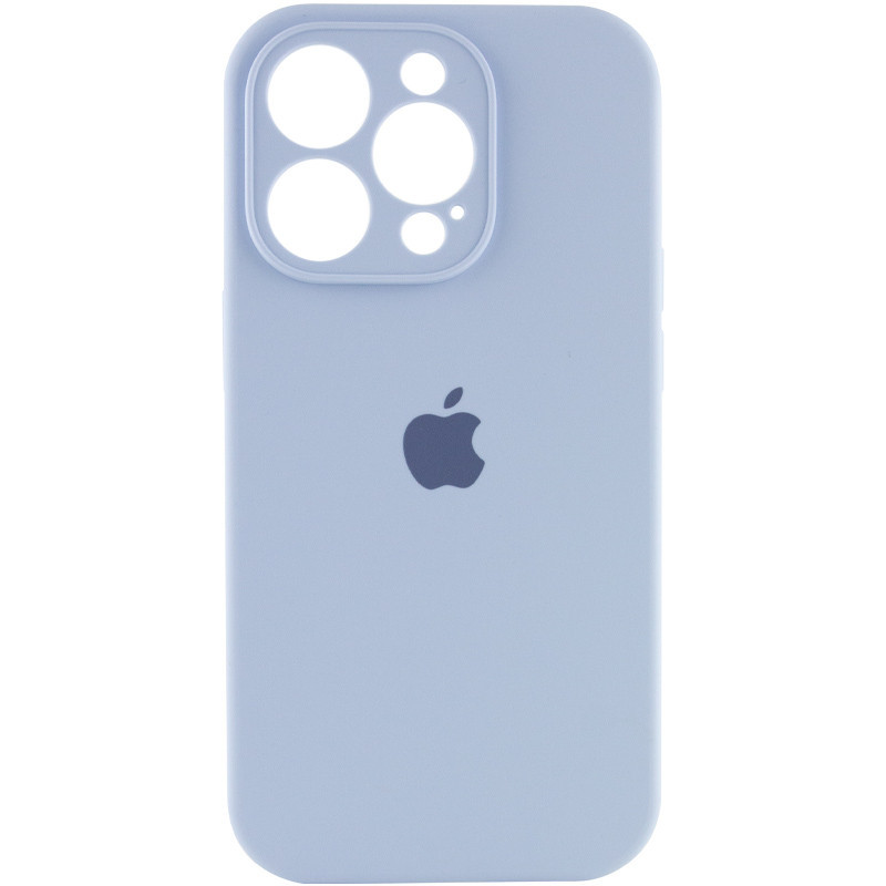 Чохол Silicone Case Full Camera Protective (AA) для Apple iPhone 13 Pro Max (6.7") Блакитний / Lilac Blue