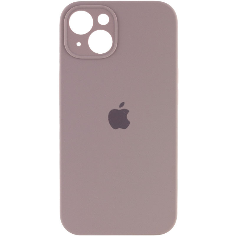 Чохол Silicone Case Full Camera Protective (AA) для Apple iPhone 14 (6.1") Сірий / Lavender, фото 1