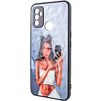 TPU+PC чехол Prisma Ladies для Oppo A53 / A32 / A33 с креативным принтом Black in White