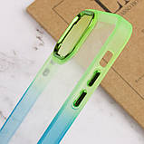 Чохол TPU+PC Fresh sip series для Apple iPhone 14 (6.1") Бірюзовий / Лимонний, фото 4