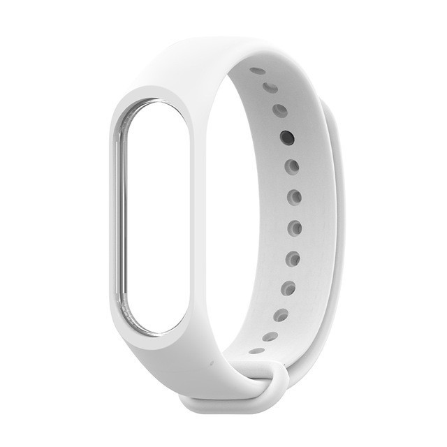 Силіконовий ремінець для Xiaomi Mi Band 3/4 Білий