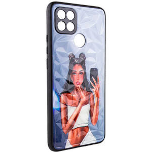 TPU+PC чохол Prisma Ladies для Oppo A15s / A15 з креативним принтом Black in White