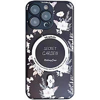 Чехол Secret Garden with MagSafe для Apple iPhone 14 Pro Max (6.7") | Fashion Case Black