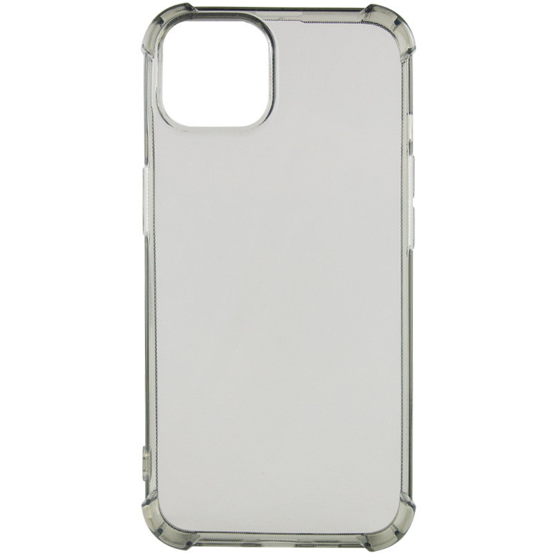 TPU чохол GETMAN Ease logo для Apple iPhone 14 (6.1") | Посилені кути з амортизацією Сірий (прозорий), фото 1