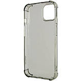 TPU чохол GETMAN Ease logo для Apple iPhone 14 (6.1") | Посилені кути з амортизацією Сірий (прозорий), фото 4