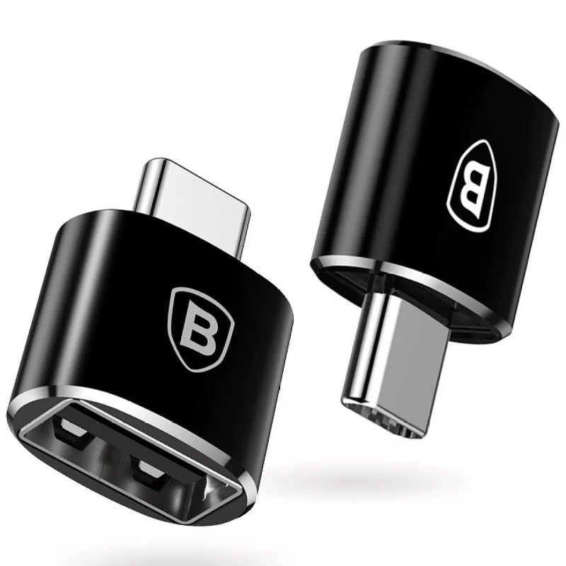 Перехідник Baseus USB Female To Type-C Male Adapter Converter (CATOTG) Чорний