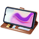 Шкіряний чохол книжка GETMAN Gallant (PU) для Umidigi A7s Коричневий, фото 2