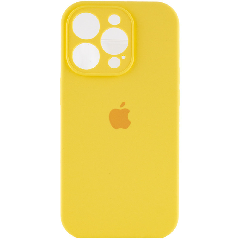 Чохол Silicone Case Full Camera Protective (AA) для Apple iPhone 16 Pro Max (6.9") Жовтий / Yellow