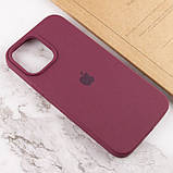 Чохол Silicone Case Full Protective (AA) для Apple iPhone 15 Pro (6.1") Бордовий / Plum, фото 6