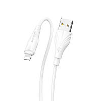 Дата кабель Borofone BX18 Optimal USB to Lightning (1m) Белый