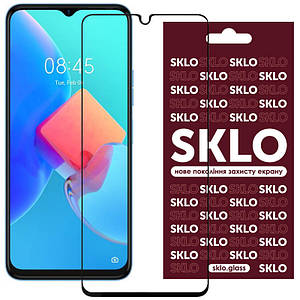 Загартоване захисне скло SKLO 3D Full Glue для TECNO Spark 9 Pro (KH7n) | завтовшки 0.33 мм Чорний