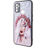 TPU+PC чехол Prisma Ladies для Oppo A53 / A32 / A33 с креативным принтом Ukrainian Girl